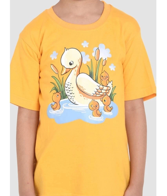 Neo Garments - Yellow Cotton Boys T-Shirt ( Pack of 1 ) - None