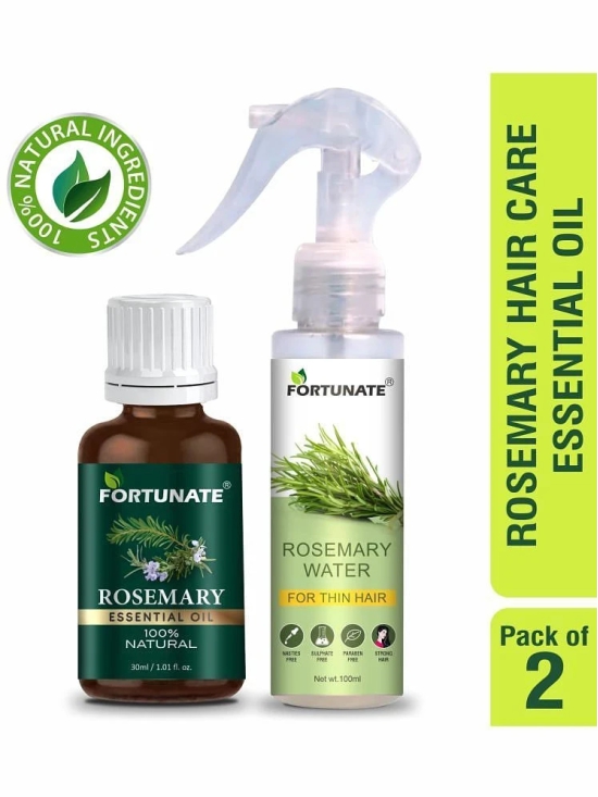 Rosemary Hair Essentials Oil 30ml - Rosemary Water Hair Spray 100ml - Combo Pack