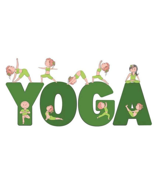 Asmi Collection Kids Doing Yoga Religious & Inspirational Sticker ( 35 x 75 cms )