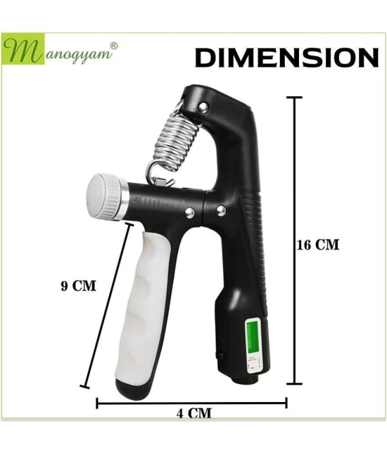 Adjustable Hand Grip Strengthener Adjustable 10-100KG Exerciser with Counter - Multi Color