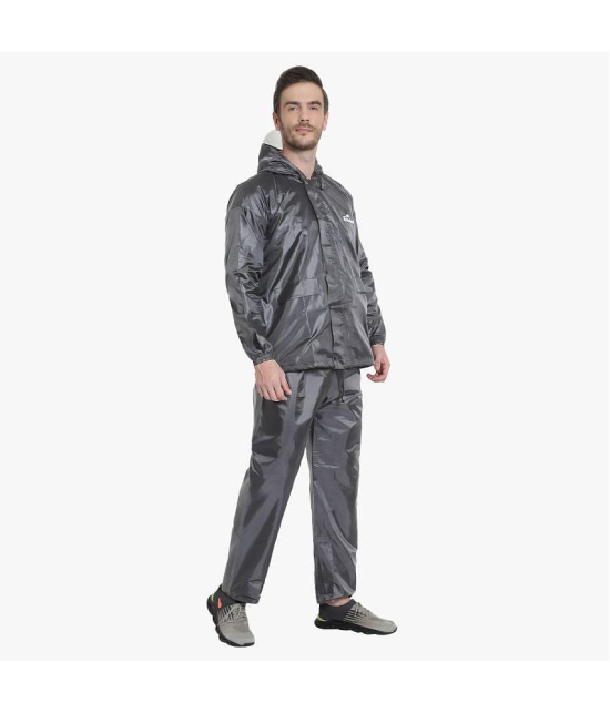 KYODO - Grey Polyester Men's Raincoat ( Pack of 1 ) - 2XL