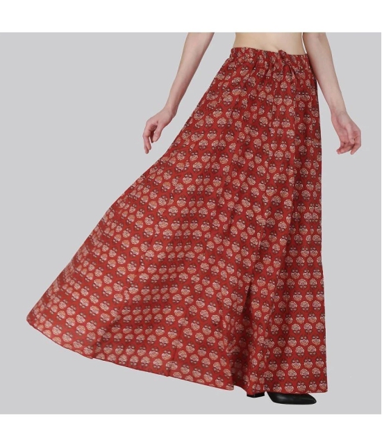 Sttoffa Red Cotton Womens Flared Skirt ( Pack of 1 ) - None