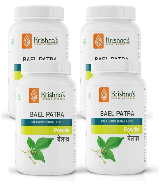 Krishnas Herbal & Ayurveda Bael Patra Powder, 100 g Pack Of 4