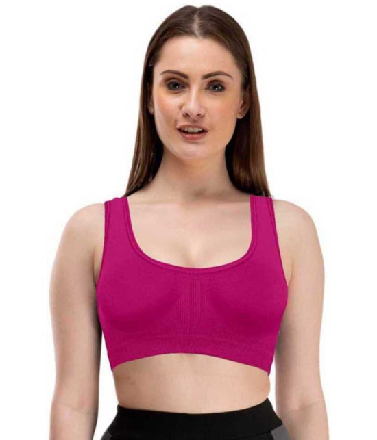 ComfyStyle Cotton Lycra Air Bra - Maroon Single - None