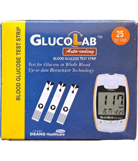 Glucolab Auto Coding 25 Test Strips - Expiry: October 2023 21-30 Strips