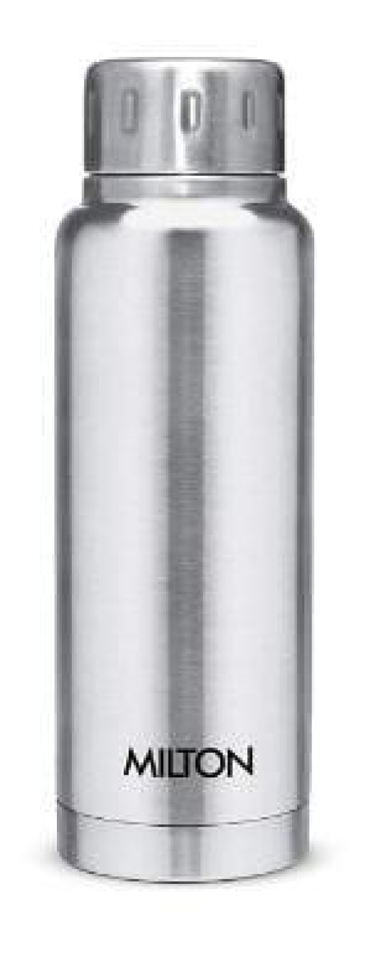 MILTON Thermosteel Elfin 24 Hour Hot and Cold water bottle  (Steel Plain, Silver)