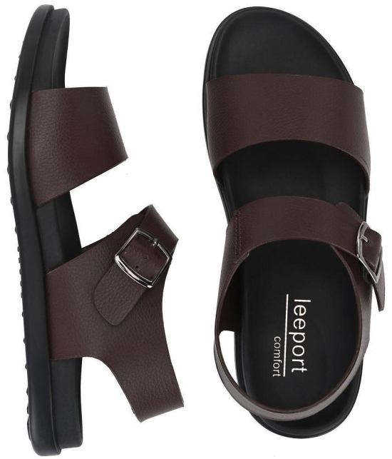 Leeport - Brown Mens Sandals - None