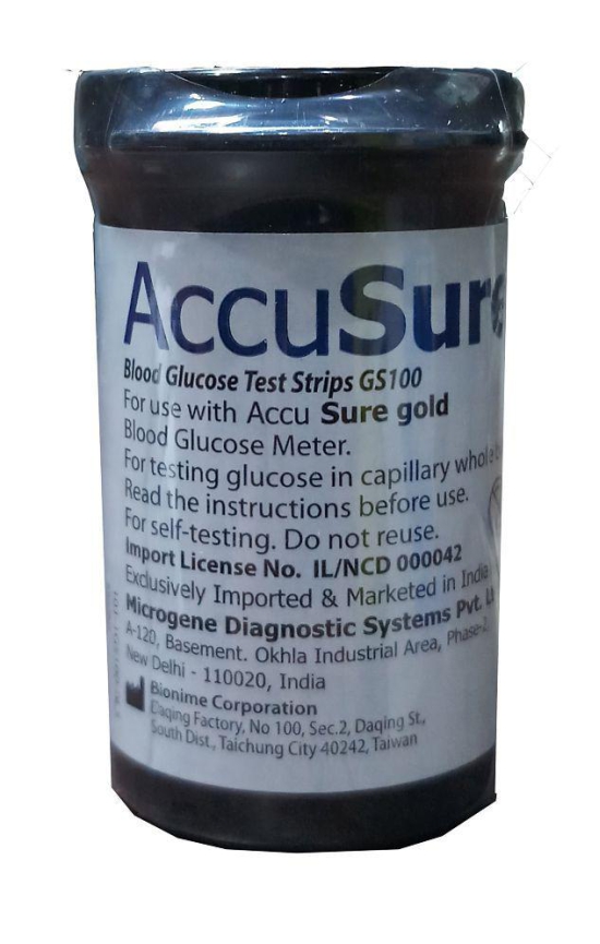 AccuSure Gold 25 Strips pack only  (Expiry -Feb 2024 )