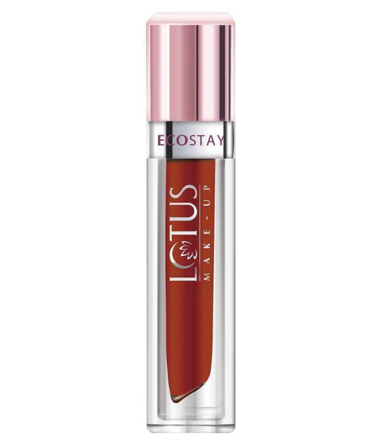 Lotus Make, Up Ecostay Matte Lip Lacquer Earthy Rust