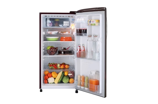 LG 192 Litres Single Door Refrigerator (Maroon - Flowers)