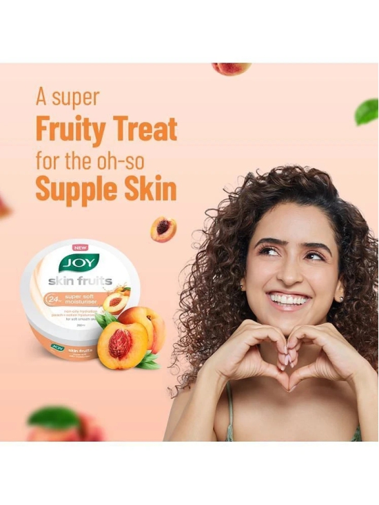 Joy Skin Fruits 24hr Super Soft Moisturiser with Peach & Active Hyaluronic (200 ml)