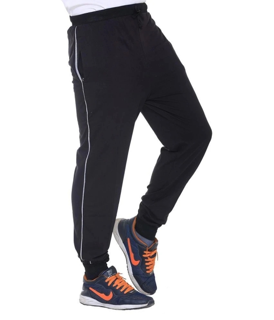 Vimal Jonney Black Cotton Blend Trackpants Pack of 1 - XXL