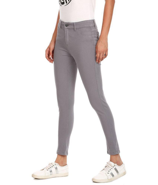 Sugr - Cotton Blend Regular Grey Women's Jeggings ( Pack of 1 ) - None