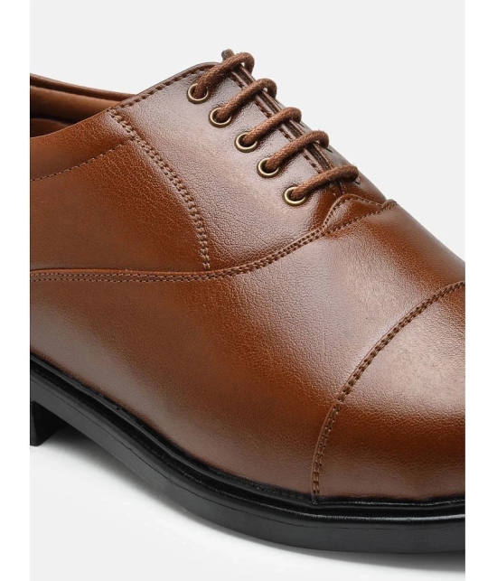 Action - Tan Mens Oxford Formal Shoes - None