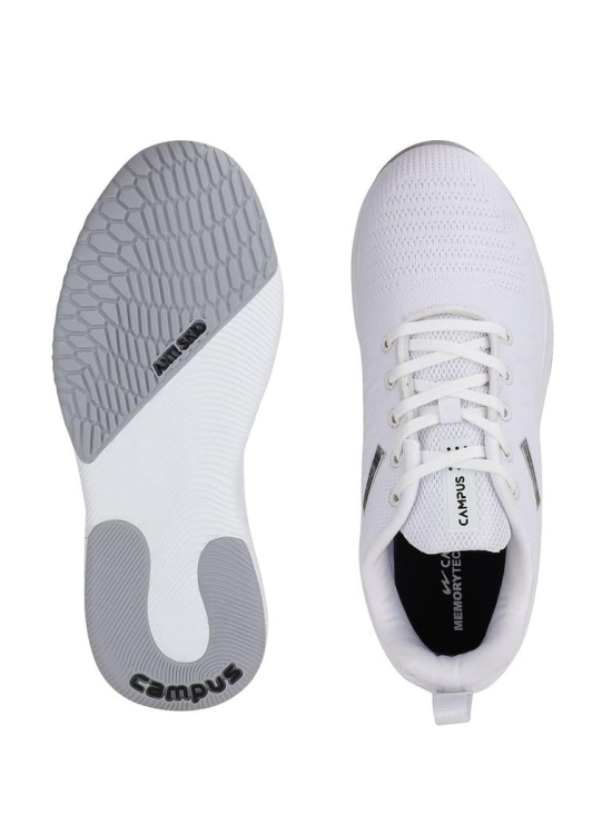 Campus Toll White Mens Running Shoes