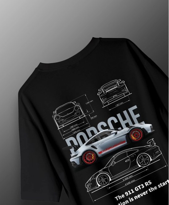 Porsche 911 GT Unisex Oversize-Black / S