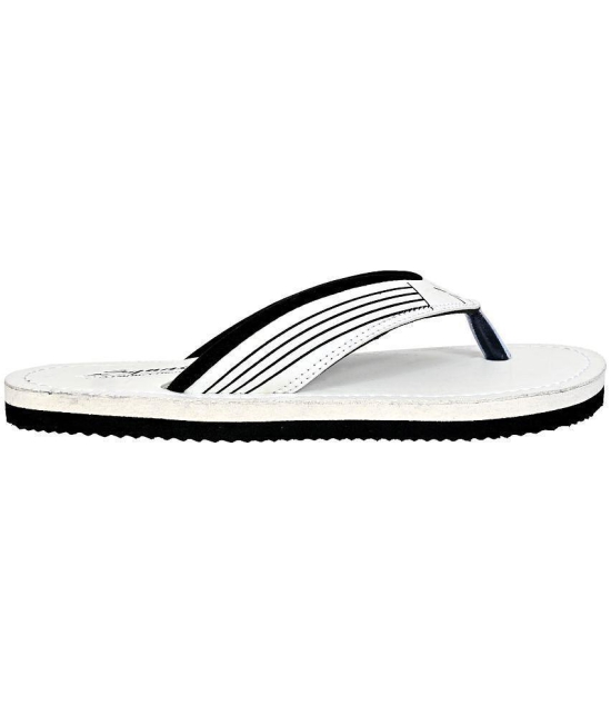 Squash - White Men's Thong Flip Flop - None