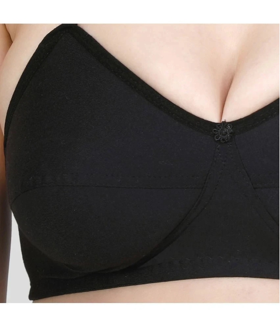 TCG - Black Cotton Blend Non Padded Womens Push Up Bra ( Pack of 1 ) - None