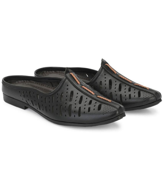 Leeport - Black Mens Jutti - None