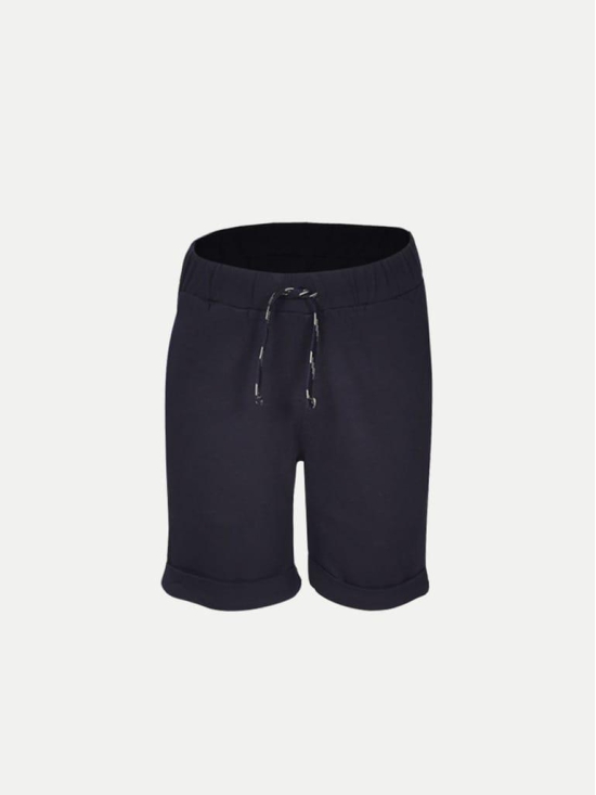 Teen Boys Knitted Printed Shorts- Black