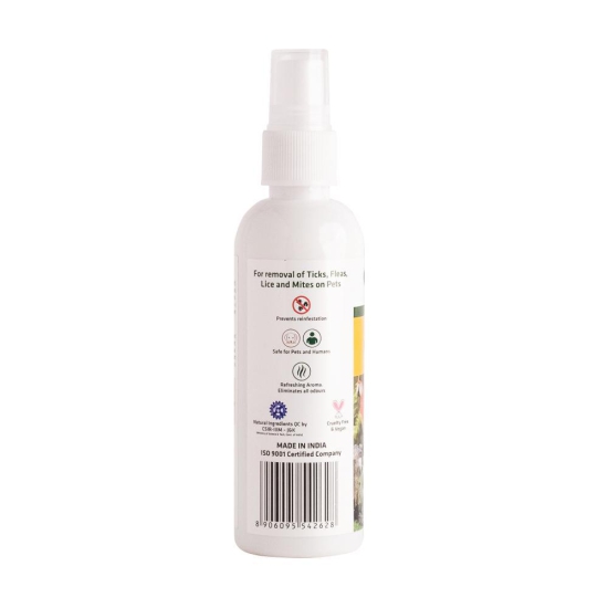 Pet Spray  for Ticks,Fleas,Lice and Mites - 100 Ml