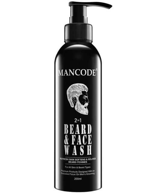 Mancode Face Wash Beard Wash 200 mL