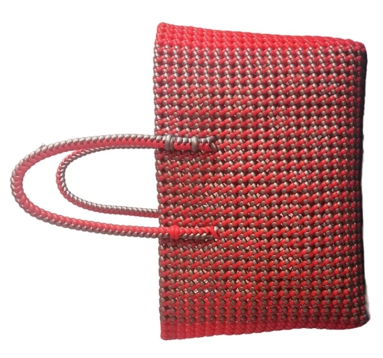 Sonchiraiya Wire Bag Red and Silvar Color