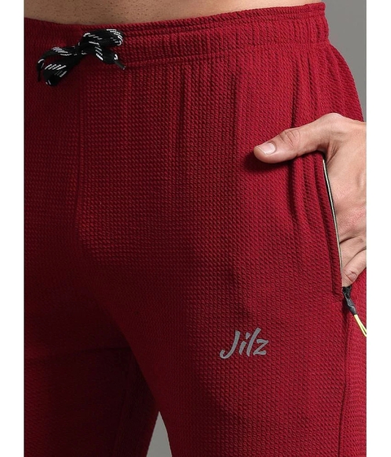 JILZ Maroon Polyester Mens Joggers ( Pack of 1 ) - None