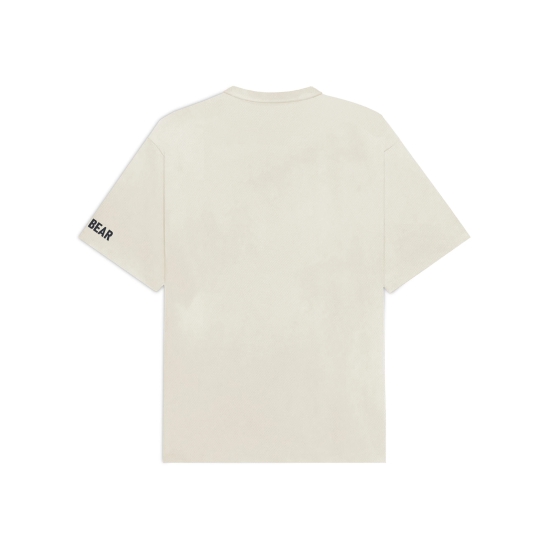 Basic Cream White Tee-XXXS