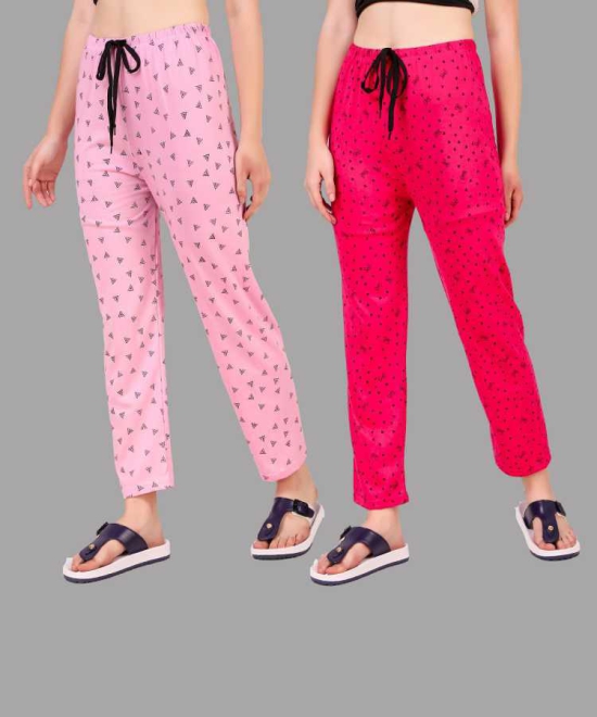 Women Printed Lower with drawstring pyjama