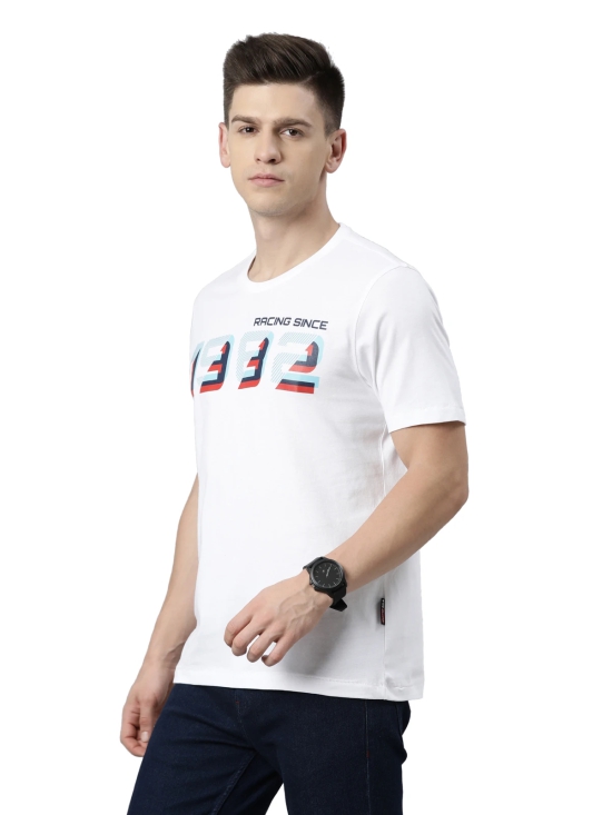 TVS Racing Round Neck T Shirts-Premium 100% Cotton Jersey, Versatile T Shirt for Men, Ideal for Gym, Casual Wear & More-Mercerised Yarn for Extra Durability-Easy to Wear & Wash (Type-1)