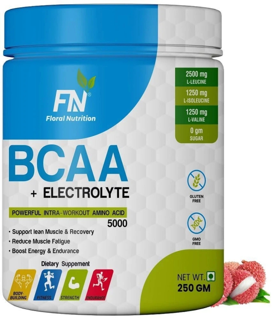 Floral Nutrition BCAA 2:1:1 intra workout supplement (Lychee) 250 gm