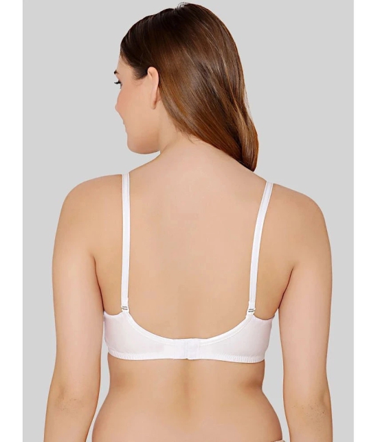 Bodycare White Cotton Blend Non Padded Womens Everyday Bra ( Pack of 1 ) - None