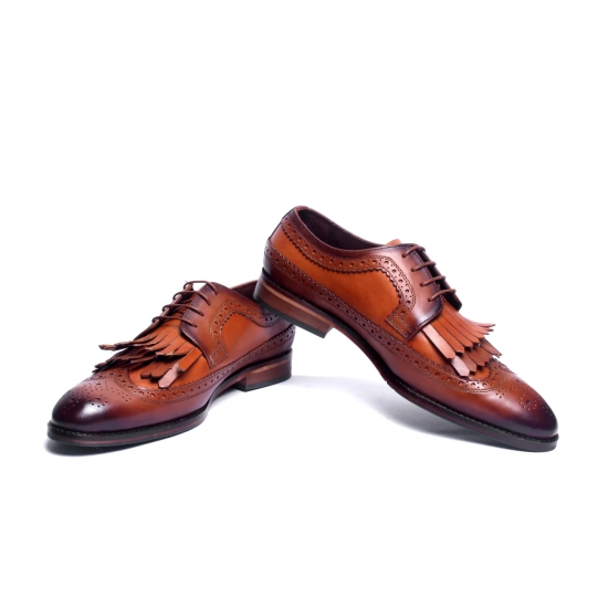 Wingtips Fringes Brouges-UK 8/US 9/EURO 42