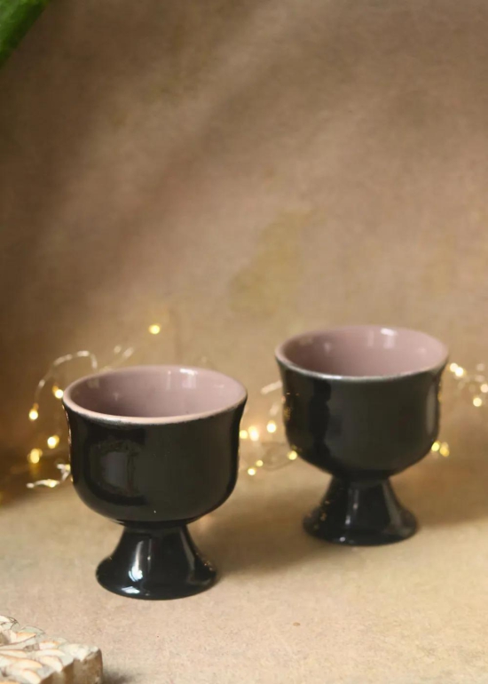 Black Ice Cream Goblet-Set of four