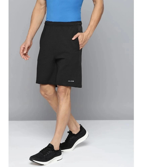 Alcis - Black Polyester Mens Running Shorts ( Pack of 1 ) - None