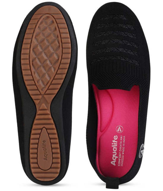 Aqualite Black Womens Slip On - None