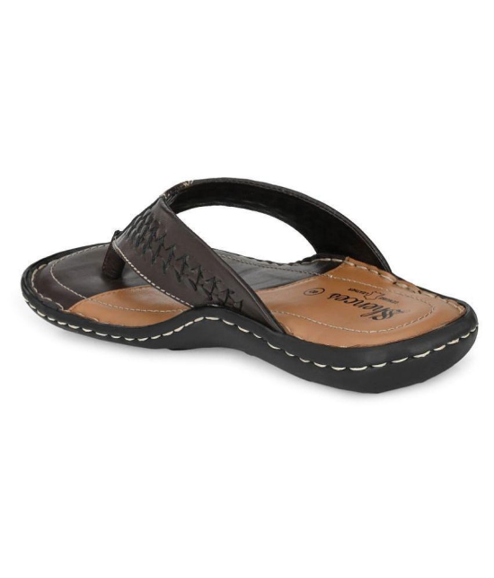 SHENCES Brown Flip Flops - 8