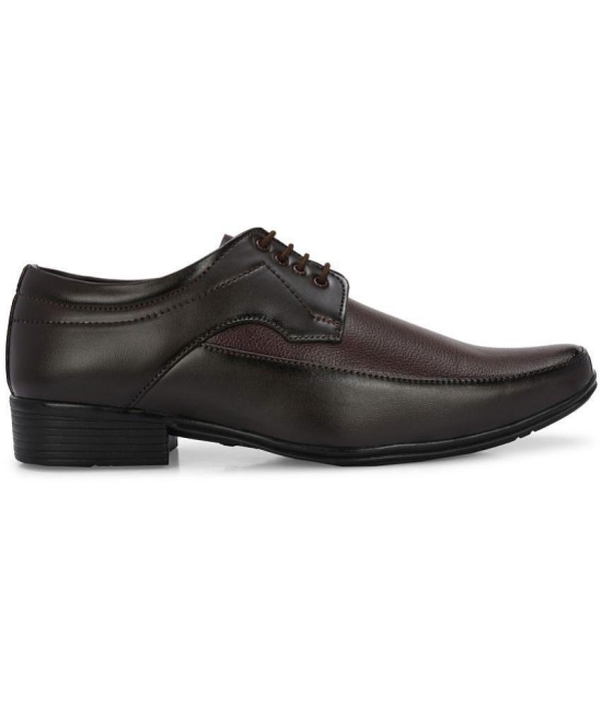 Leeport - Brown Mens Derby Formal Shoes - None