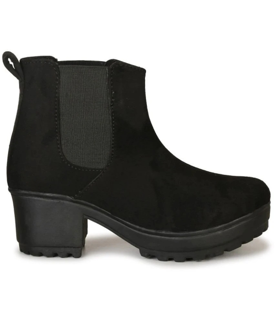 Saheb - Black Womens Ankle Length Boots - None