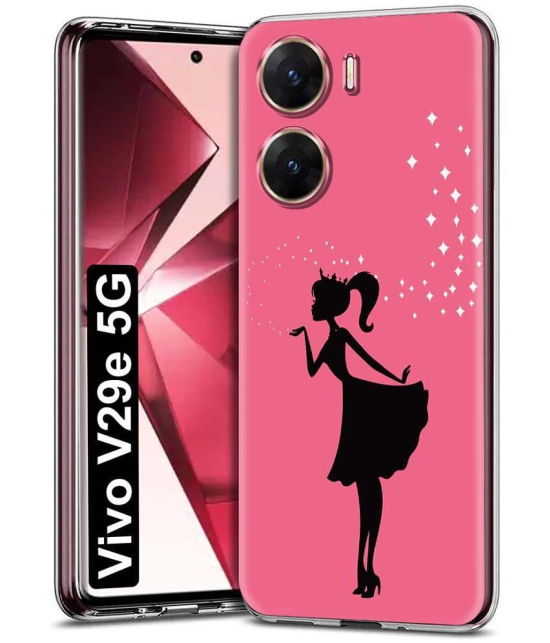 Fashionury Multicolor Printed Back Cover Silicon Compatible For Vivo V29e ( Pack of 1 )