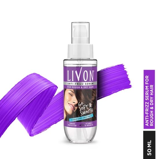 Livon Hair Serum for Women for Dry and Rough Hair 24-Hour Frizz-Free Smoothness 50ml