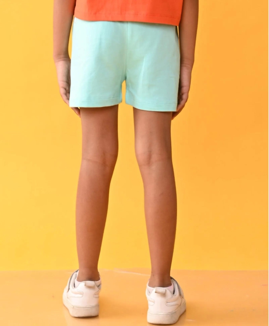 AQUA SUMMER GIRLS SHORTS - AQUA-10-12 YEARS / 1N / AQUA