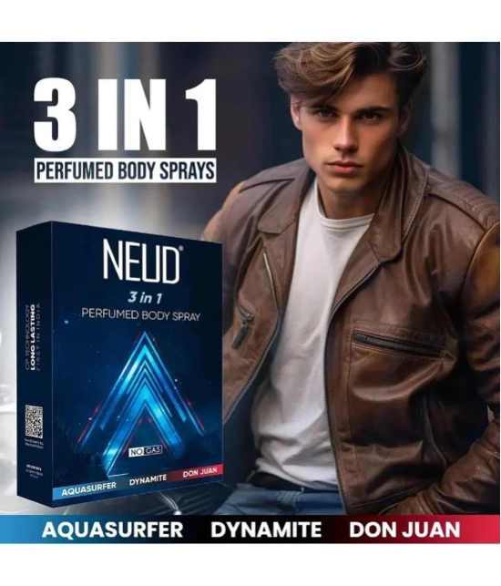 NEUD NEUD 3-in-1 Perfumed Body Sprays for Men Body Spray for Men 440 ml ( Pack of 1 )