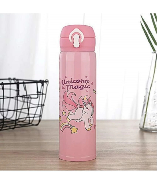 Unicorn/Peppa Cartoon Printed Stainless Steel Insulated Sipper Water Bottle for Kids Girls and Boys, School