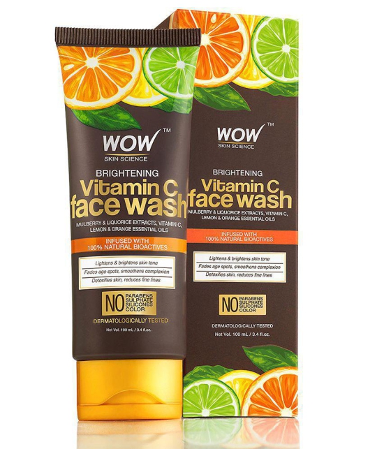 WOW Skin Science Vitamin C Face Wash 100ml Tube