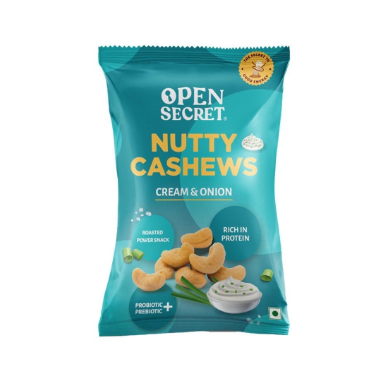 Nutty Cahews- Cream & Onion-60gms-Pack of 5