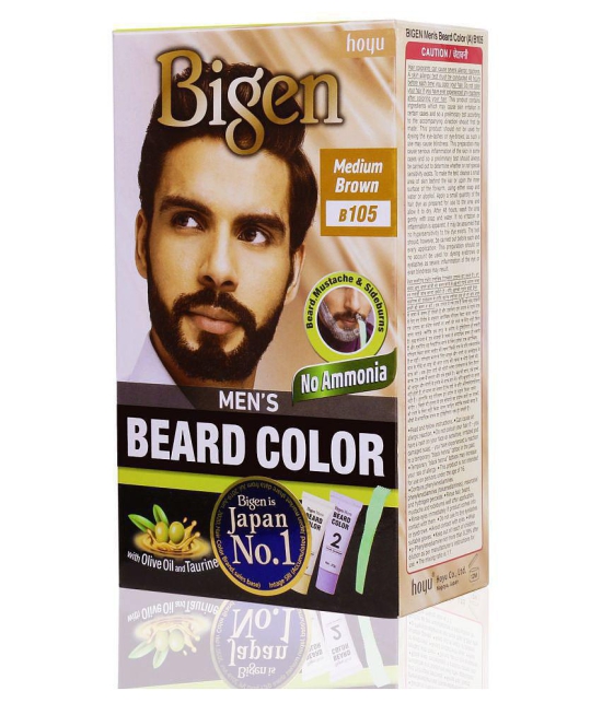 Bigen Beard Color - B105 Temporary Hair Color Light Brown Medium Brown 40 g