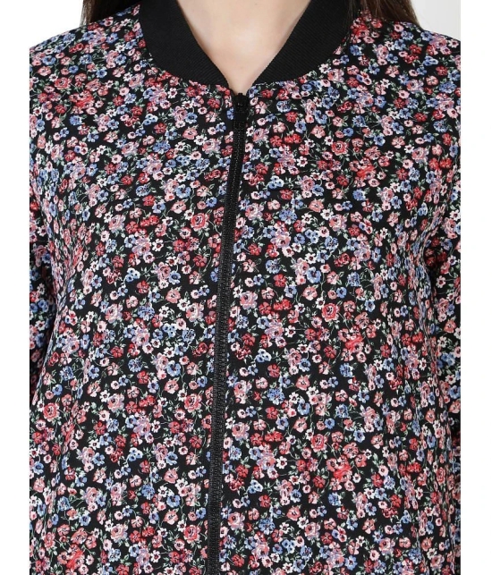 NUEVOSDAMAS Polyester Blend Multi Color Bomber Jackets Single - L