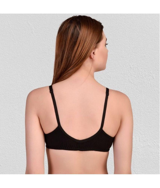 Zourt - Black Cotton Non Padded Womens Minimizer Bra ( Pack of 1 ) - None